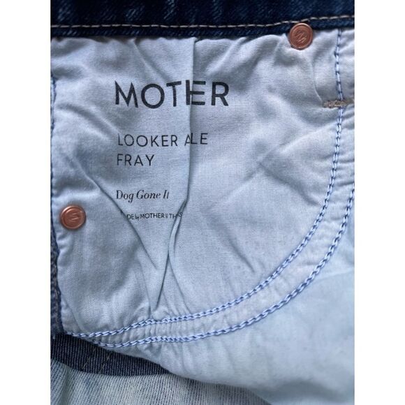 Mother Jeans Looker Ankle Fray in Dog Gone It Wash, Size 25 - Picture 11 of 16